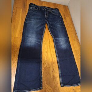 Silver Jeans Men's Dark Blue Relaxed Jeans